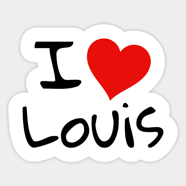 I Heart Louis Sticker by Erica's House